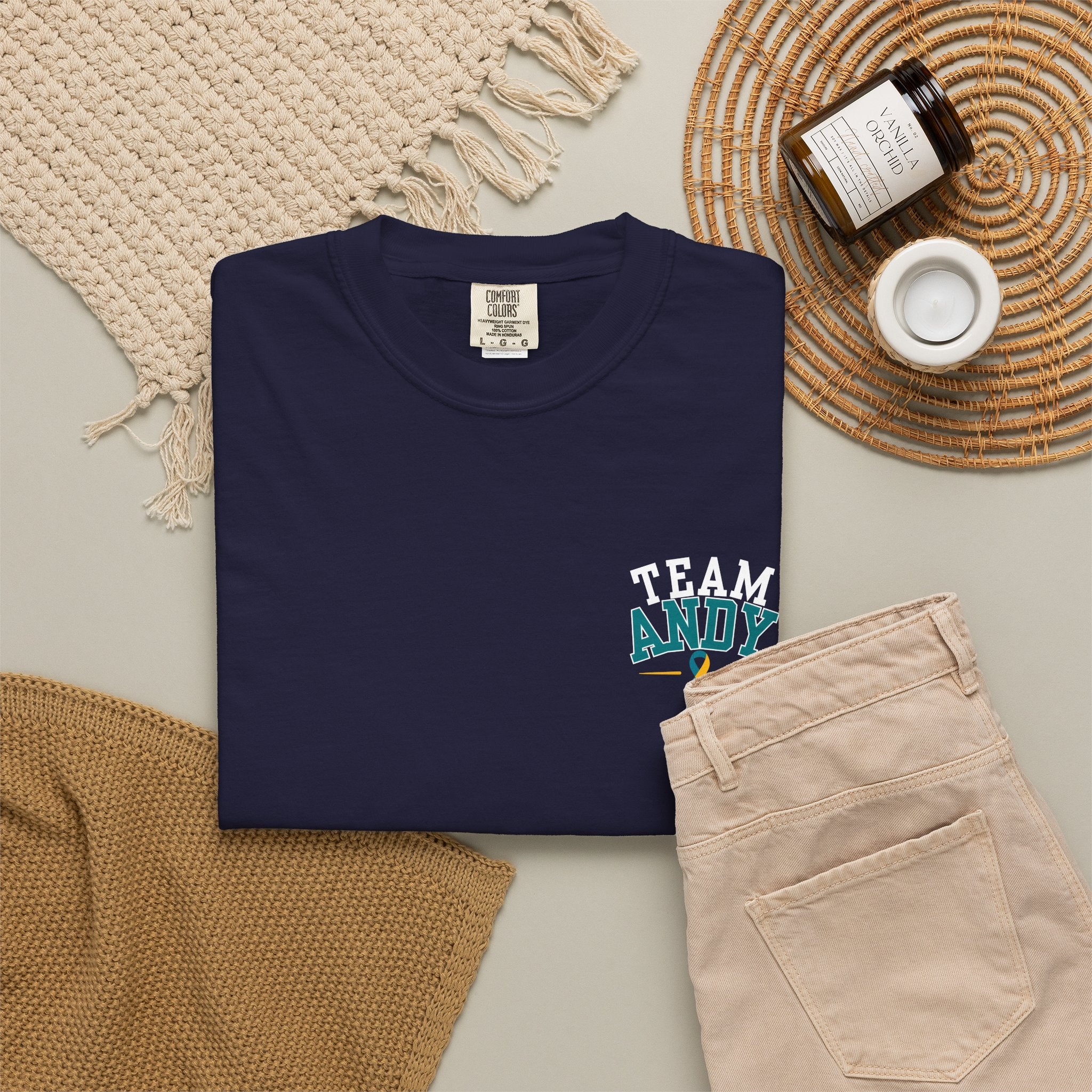 Team Andy Support T-Shirt — “Every Mile, Every Step, Every Hope” Fundraiser Tee
