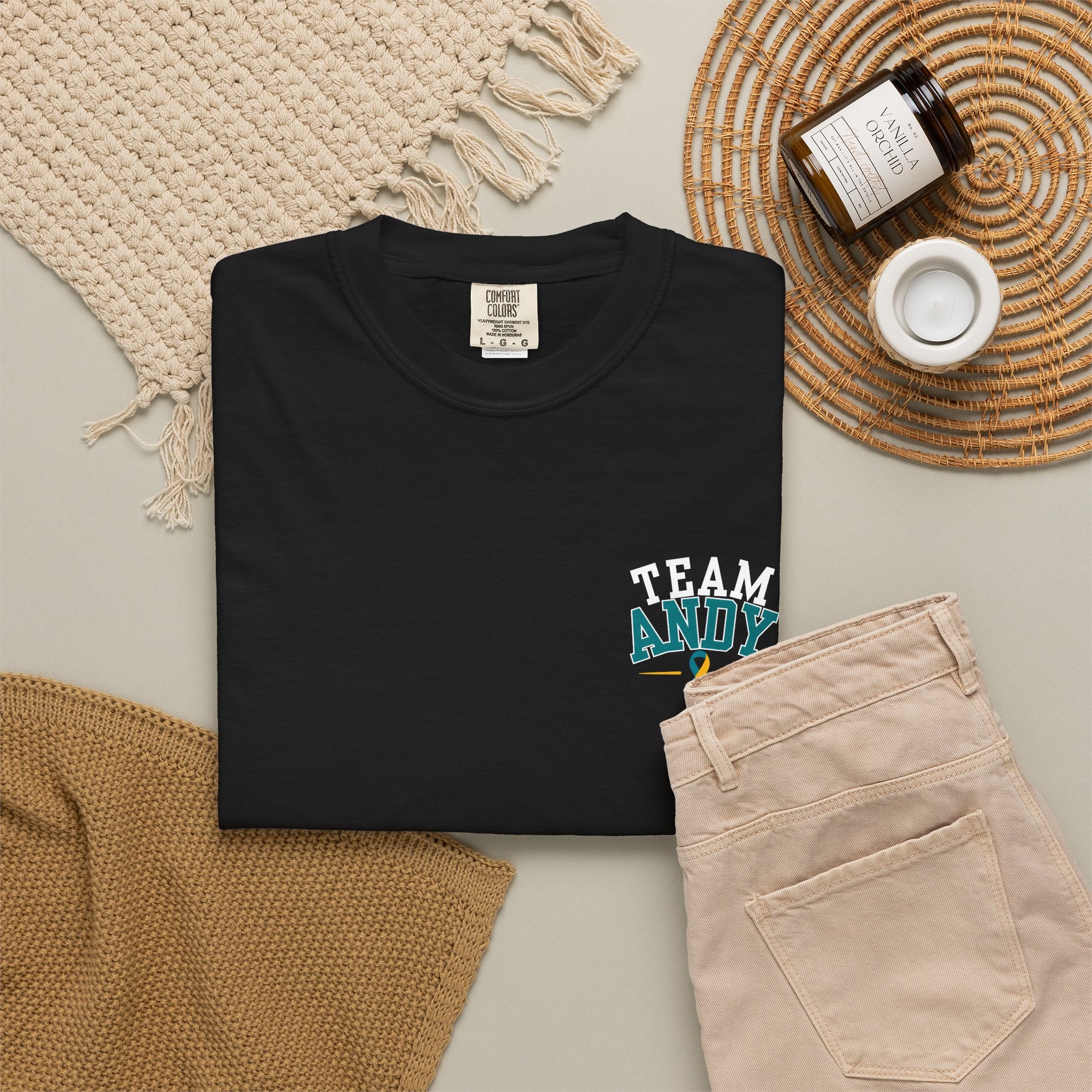 Team Andy Support T-Shirt — “Every Mile, Every Step, Every Hope” Fundraiser Tee