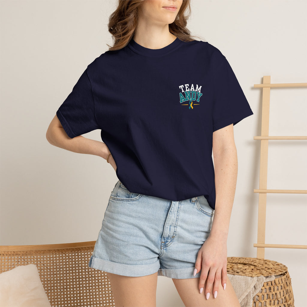 Team Andy Support T-Shirt — “Every Mile, Every Step, Every Hope” Fundraiser Tee