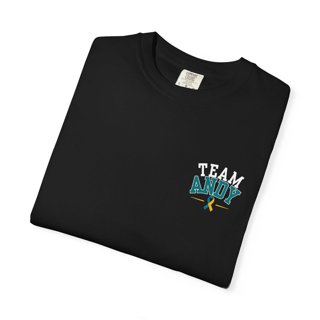 Team Andy Support T-Shirt — “Every Mile, Every Step, Every Hope” Fundraiser Tee