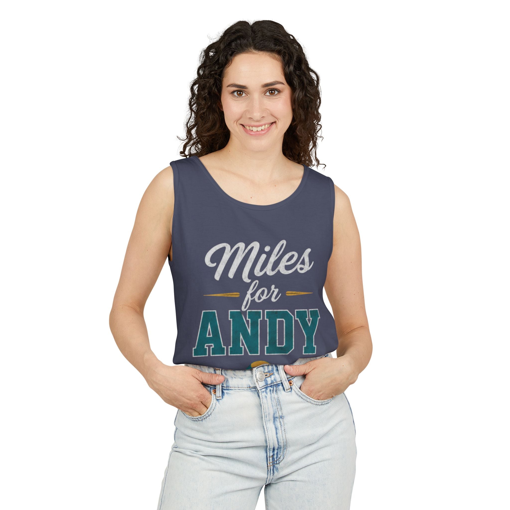 Miles for Andy Unisex Garment-Dyed Tank Top