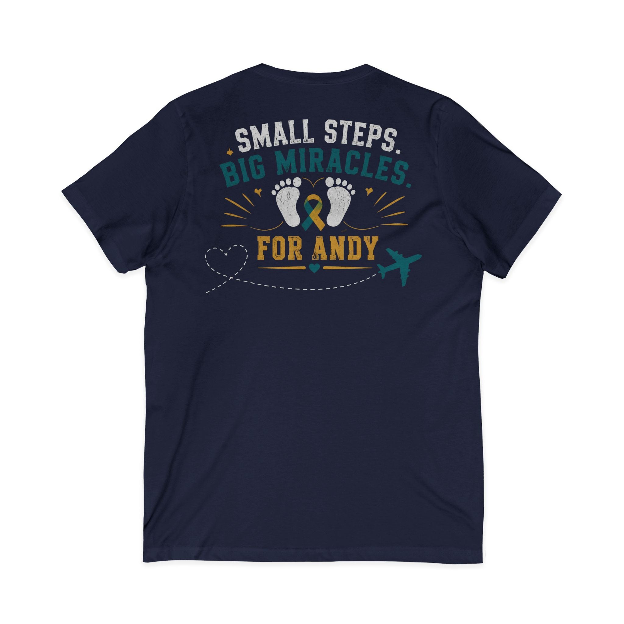 Unisex Jersey Short Sleeve V-Neck Tee