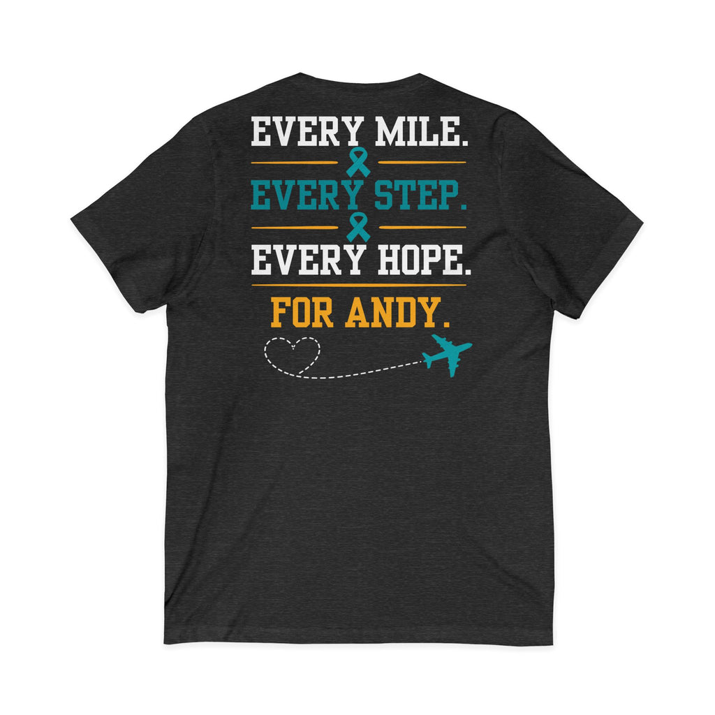 Unisex Jersey Short Sleeve V-Neck Tee