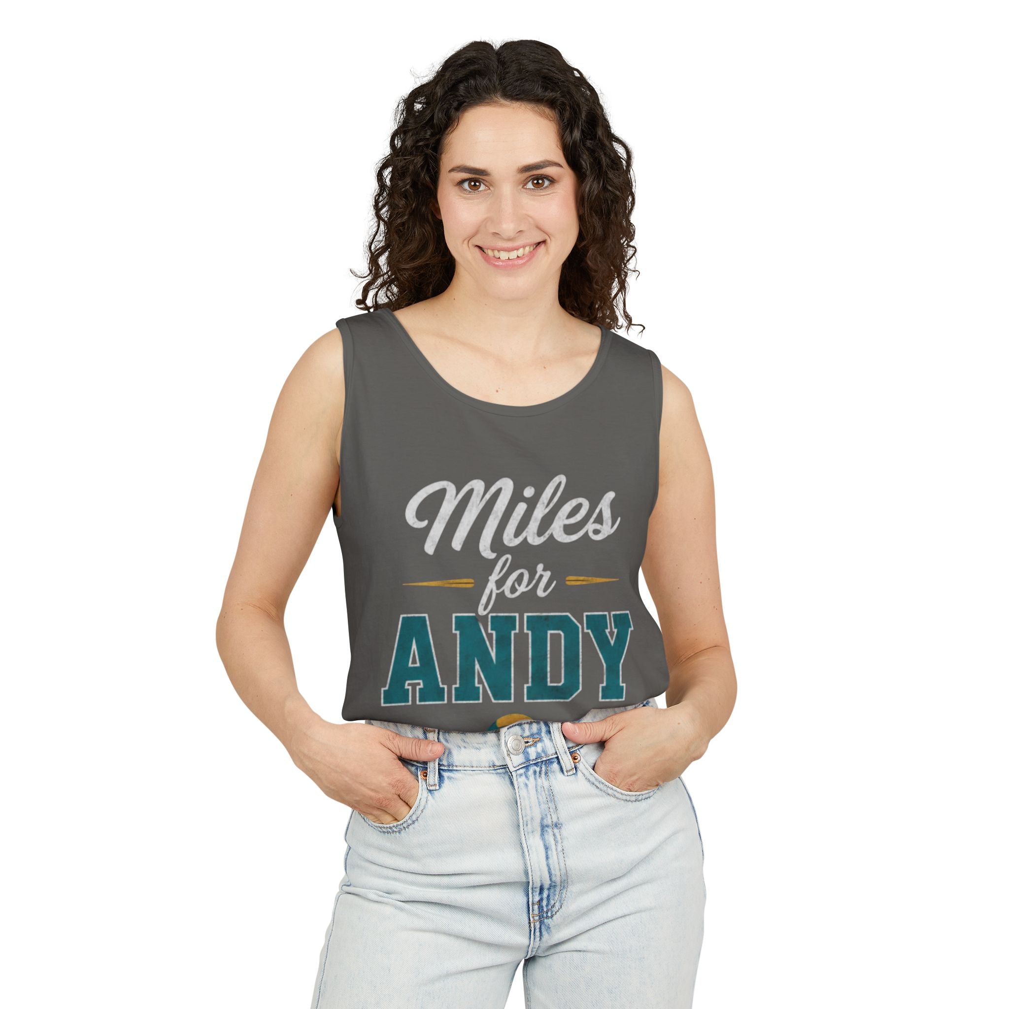 Miles for Andy Unisex Garment-Dyed Tank Top
