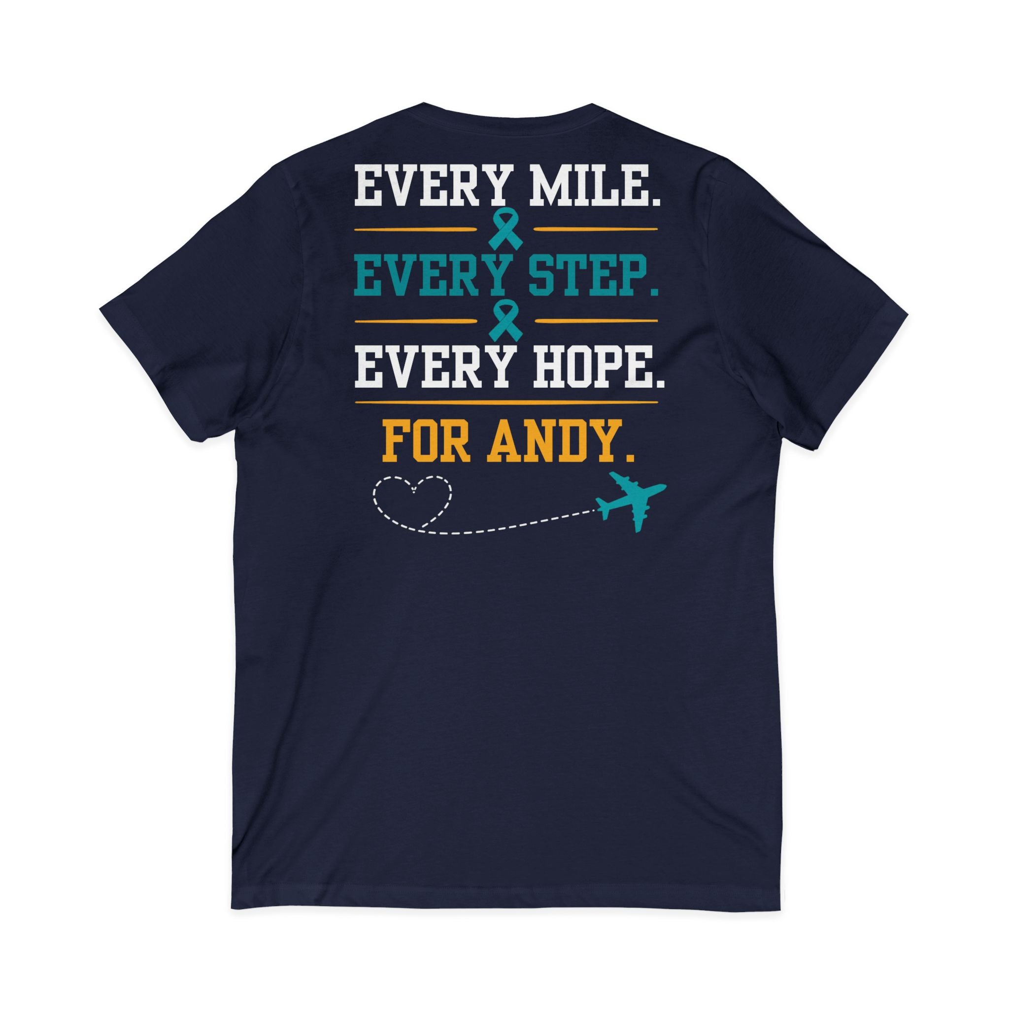 Unisex Jersey Short Sleeve V-Neck Tee