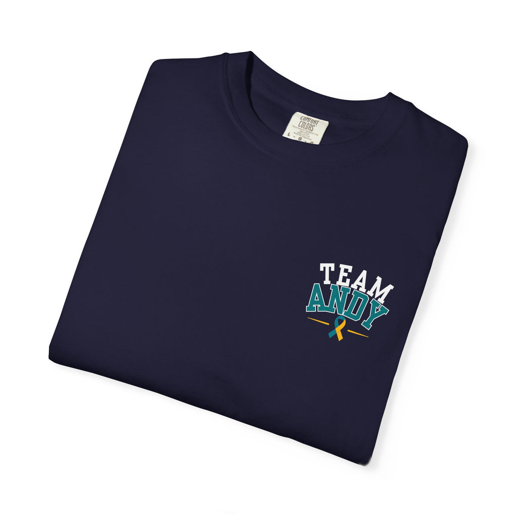 Team Andy Support T-Shirt — “Every Mile, Every Step, Every Hope” Fundraiser Tee