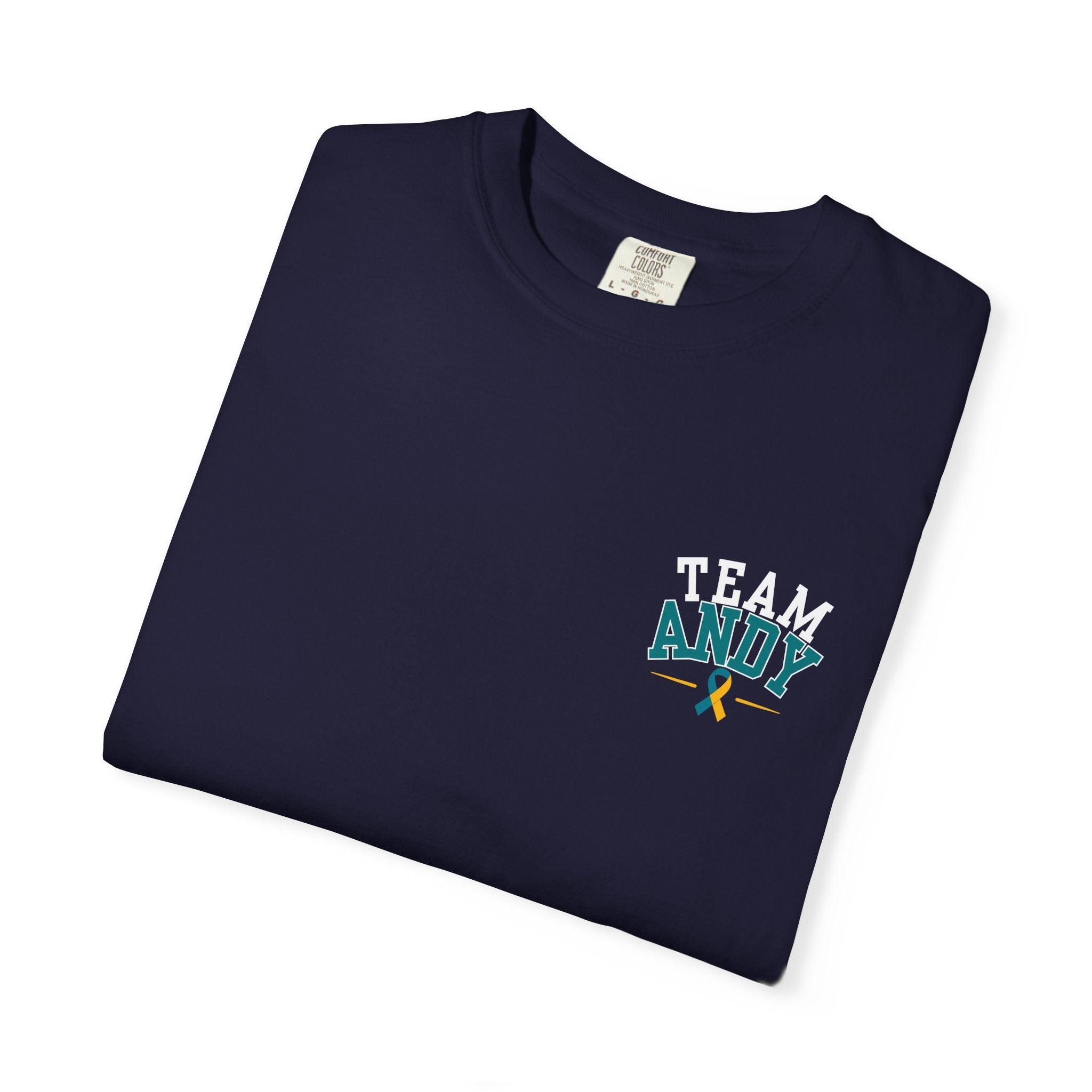 Team Andy Support T-Shirt — “Every Mile, Every Step, Every Hope” Fundraiser Tee