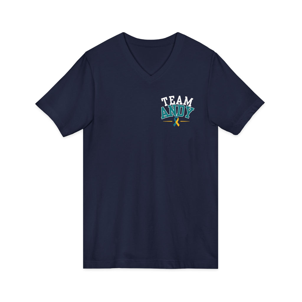 Unisex Jersey Short Sleeve V-Neck Tee