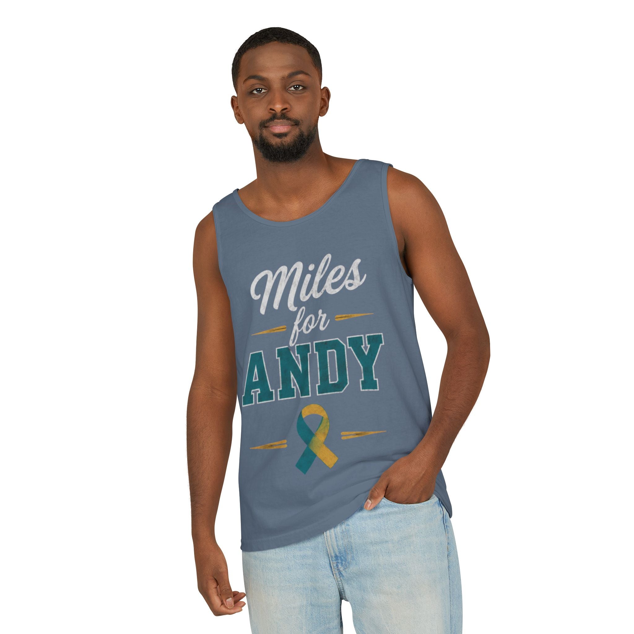 Miles for Andy Unisex Garment-Dyed Tank Top