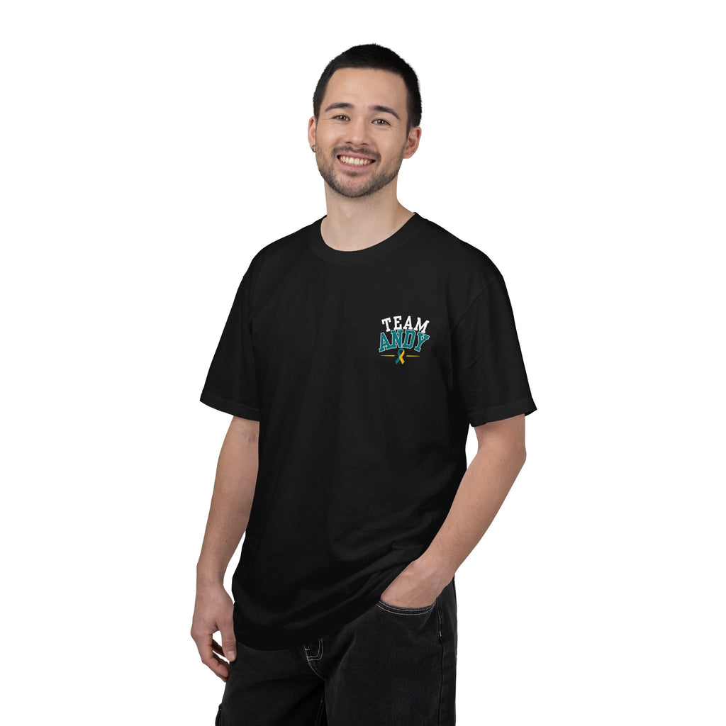 Team Andy Support T-Shirt — “Every Mile, Every Step, Every Hope” Fundraiser Tee