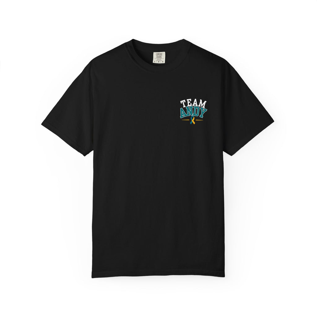 Team Andy Support T-Shirt — “Every Mile, Every Step, Every Hope” Fundraiser Tee